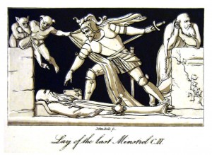 Bas-relief from Scott's Lay of the Last Minstrel